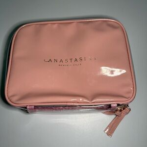 Anastasia Beverly Hills Pink Clear Makeup Toiletries Bag New Without Tag